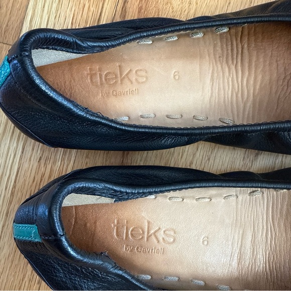 Tieks by Gavrieli Black Leather Ballet Flat Shoes Size 6 - Picture 5 of 7